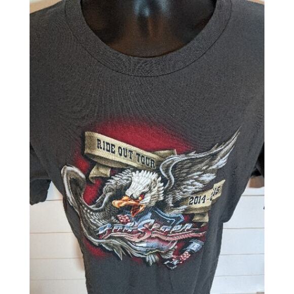 Bob Seger & The Silver Bullet Band Ride out Tour 2014-2015 2XL Tshirt Cotton - Picture 3 of 8